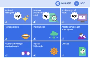 Webbsidan digitalajag.se har kurser för digital kompetens, till exempel digitala hjälpmedel.