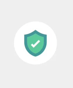 En sköld med symbolen för en ikryssad checkbox.